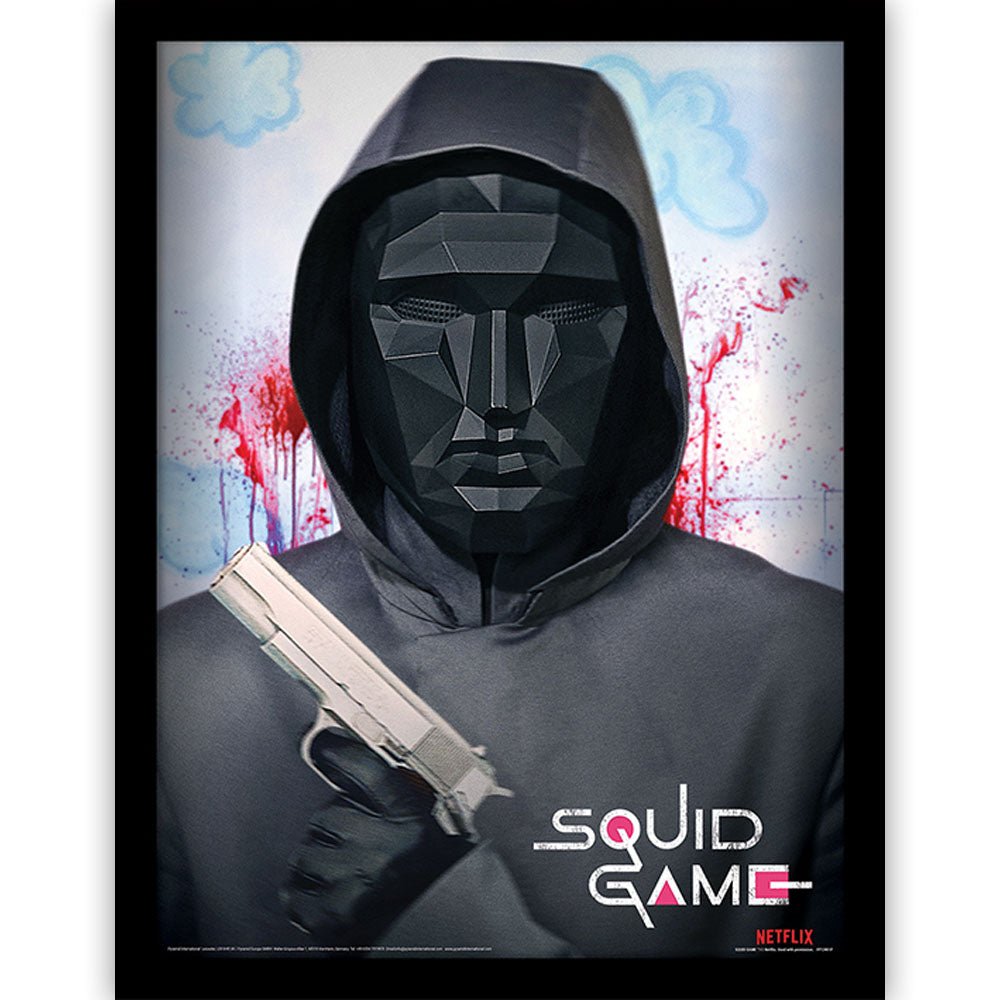 SQUID GAME イカゲーム (シーズン3 配信中 ) - Mask Man / インテリア額 - PGS